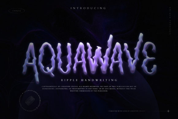 Aquawave: A Ripple of Style in Display Fonts