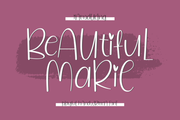 Beautiful Marie: A Designer’s Take on a Display Font