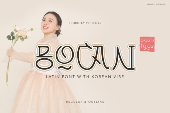 Bocan: A Modern Font with Korean Vibe for Creative Projects