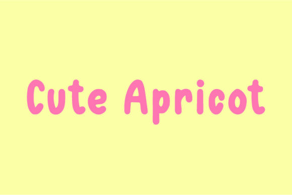 Cute Apricot: A Display Font for Handmade Magic