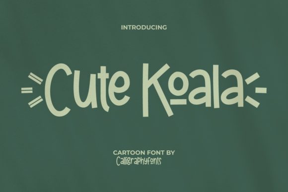 Cute Koala: A Trendy Display Font for Modern Branding