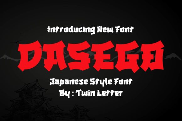 Dasego: A Display Font with Asian Flair for Modern Branding