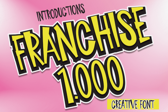 Franchise 1000: A Friendly Display Font for Modern Editorial Design