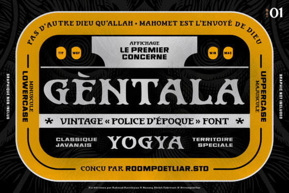 Gentala Font for Business Branding and Design