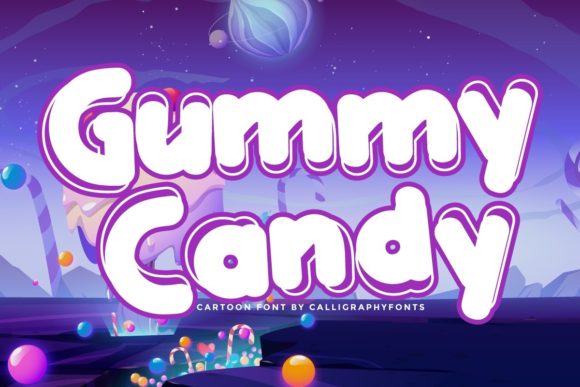 Gummy Candy Font for Creative Makers