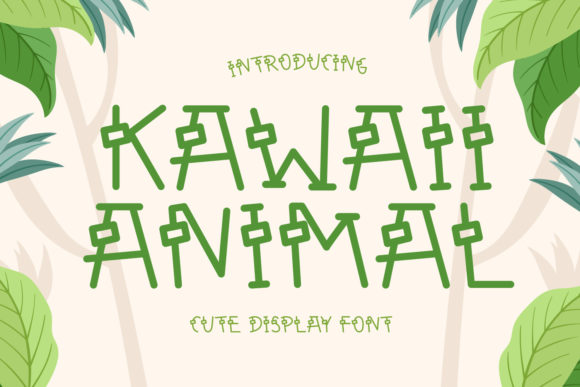 Kawaii Animal: A Cute Font for a Polished Brand Look