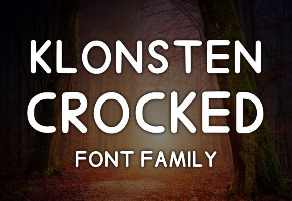 Klonsten Crocked Font for Handmade Creations