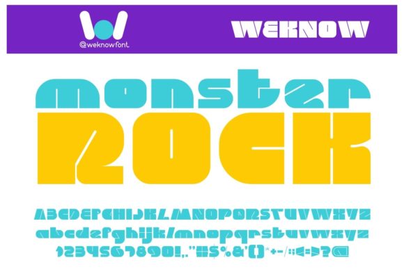 Monster Rock: A Dynamic Display Font for Editorial Design