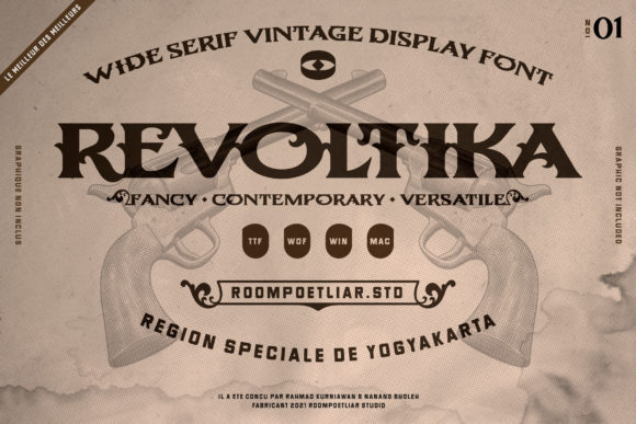 Revoltika: A Bold Display Font for Digital Creativity