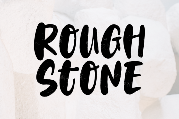 Rough Stone Font for Bold Web Design