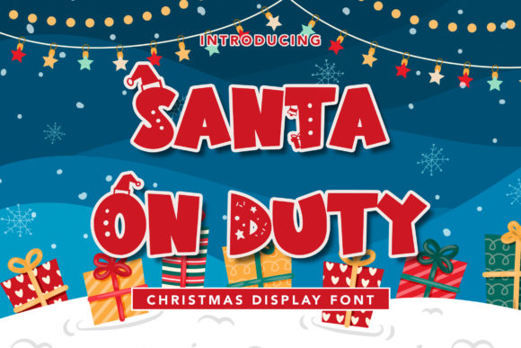 Santa on Duty: A Festive Display Font for Holiday Campaigns