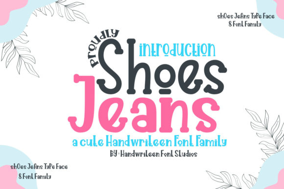 Shoes Jeans Font for Editorial Design and Content Creation