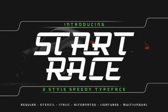 Start Race Font for High-Impact Campaign Designs