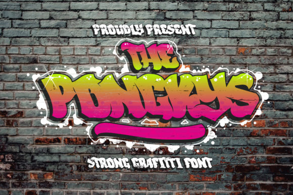 The Ponkys: A Graffiti-Inspired Font for Bold Editorial Design