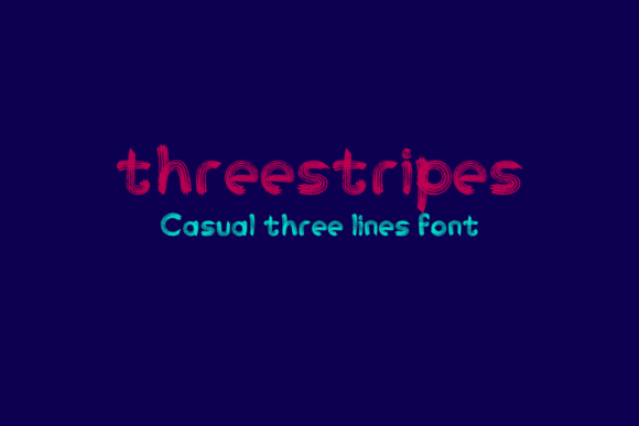 Threestripes: A Bold Font for Small Business Branding