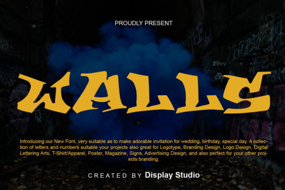 Walls: A Modern Display Typeface for Editorial Projects