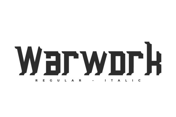 Warwork: A Bold Display Font for Editorial Projects